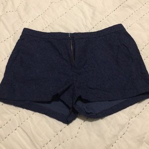 Navy lace women’s shorts